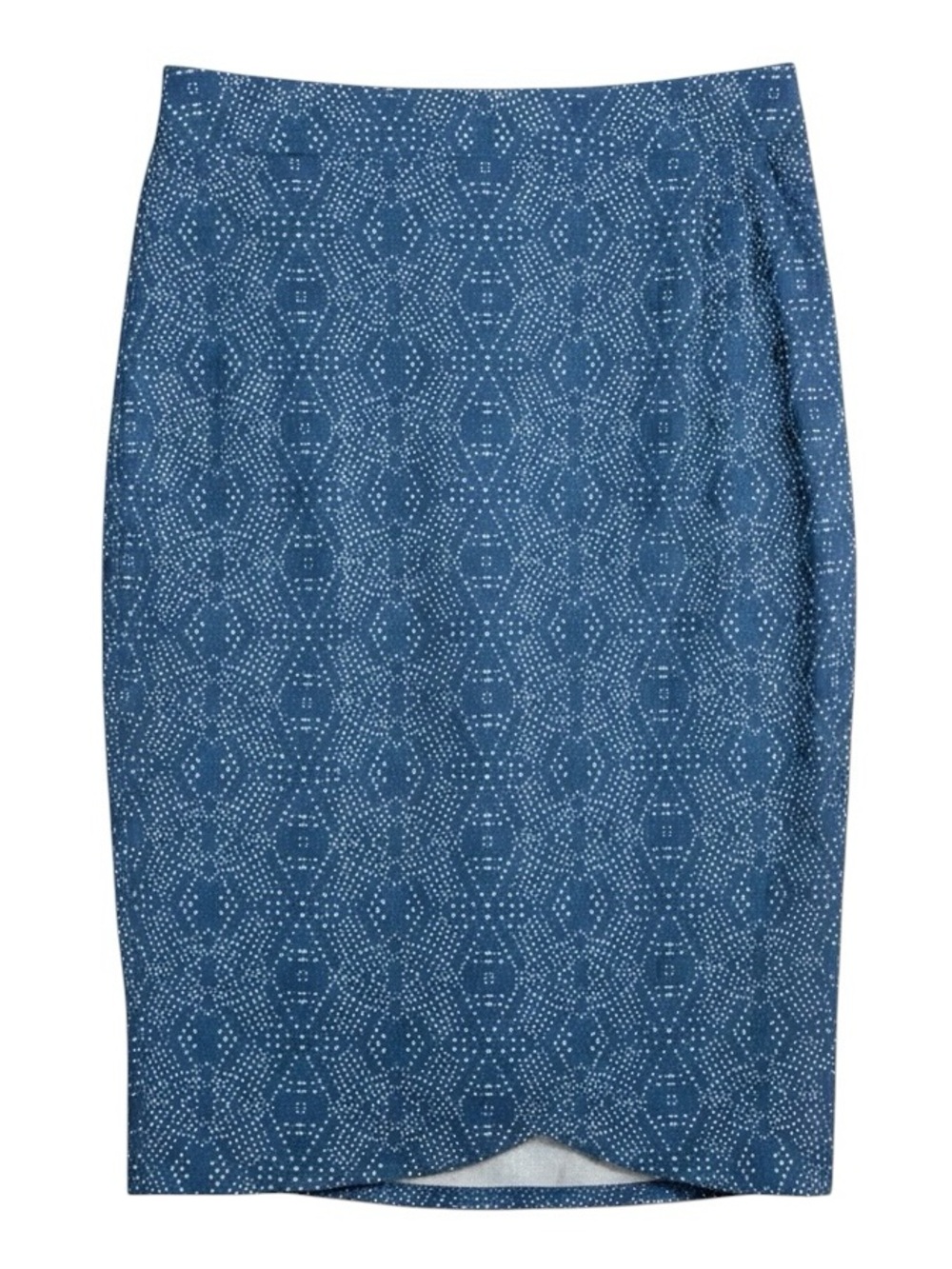 RipSkirt Length 3 Size Medium Blue Boho Print Wrap Skirt